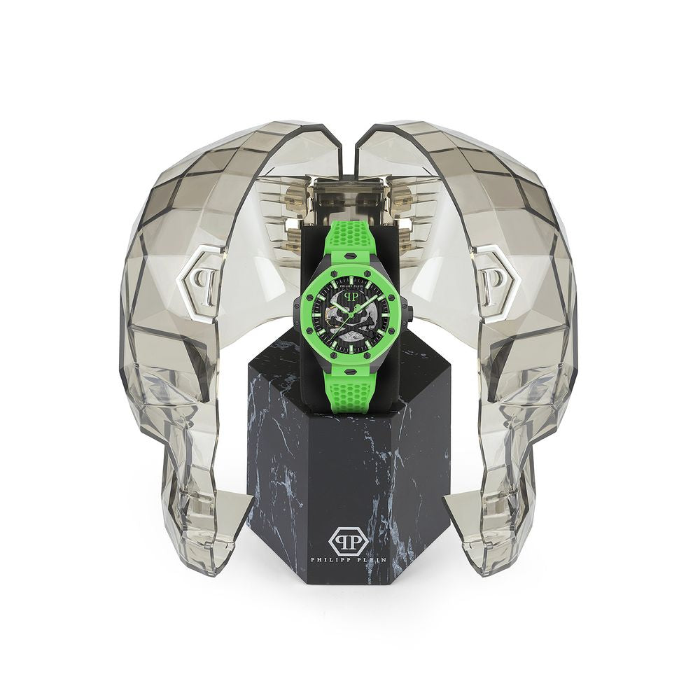 Black and Green Synthetic Sport Watch Automatic