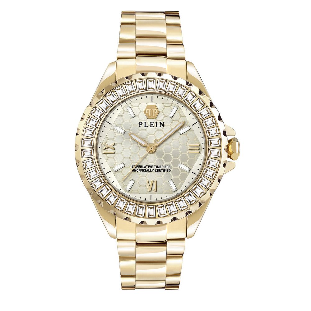 Gold Dress Watch with Stainless Steel Bracelet