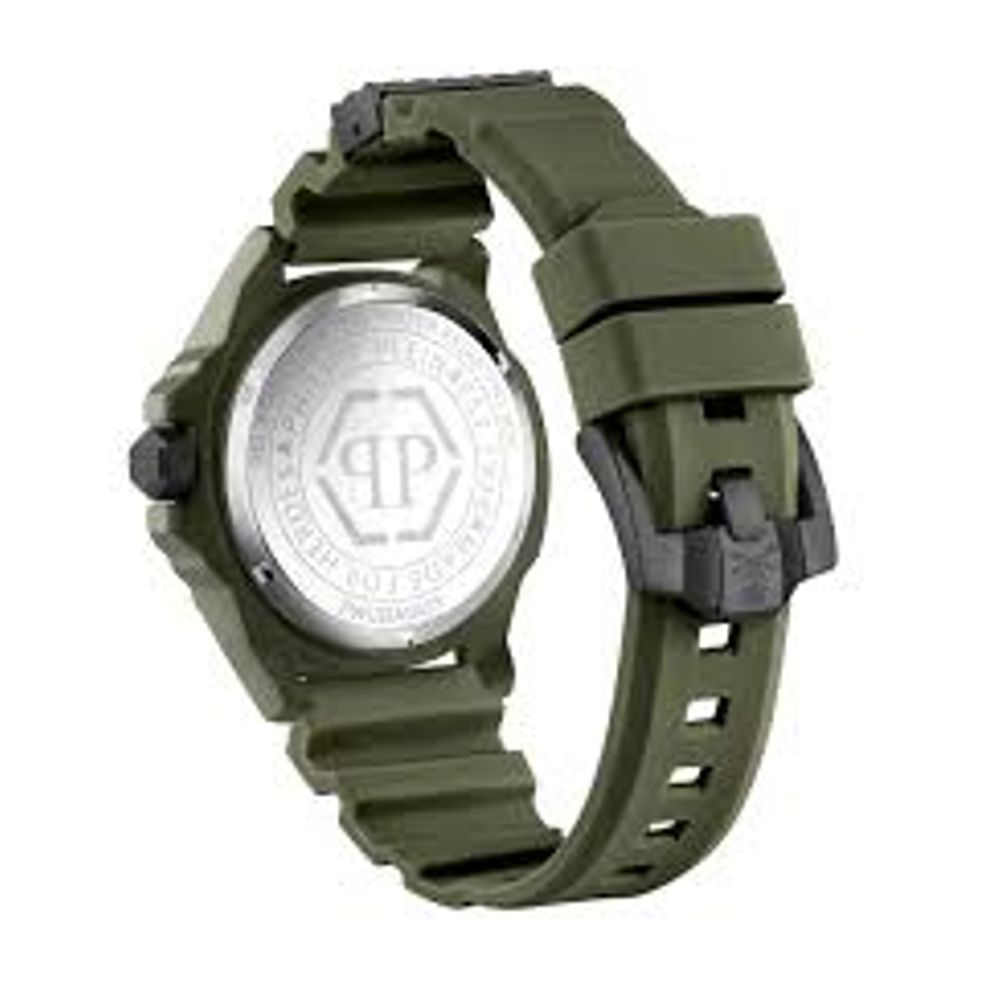 Green Synthetic Dress Watch with Black Dial