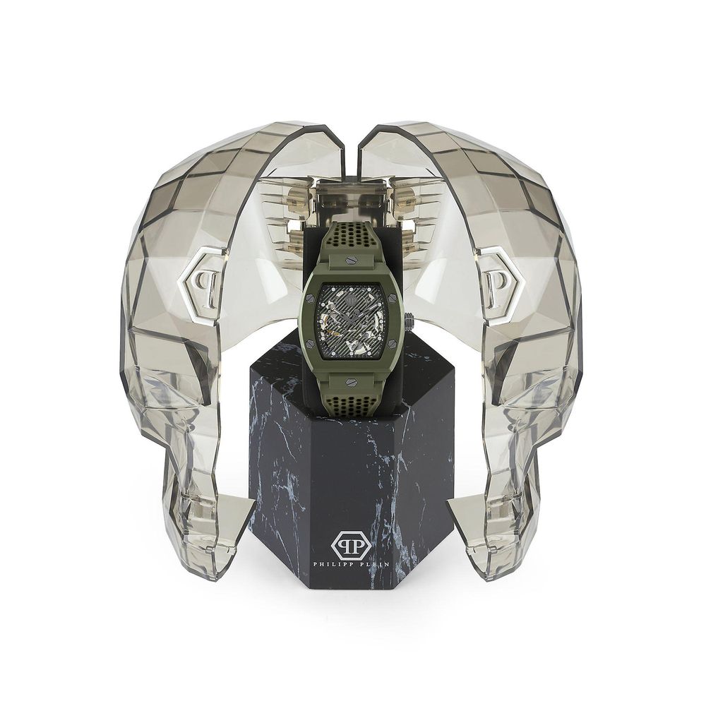 Green Synthetic Sport Watch with Date Function