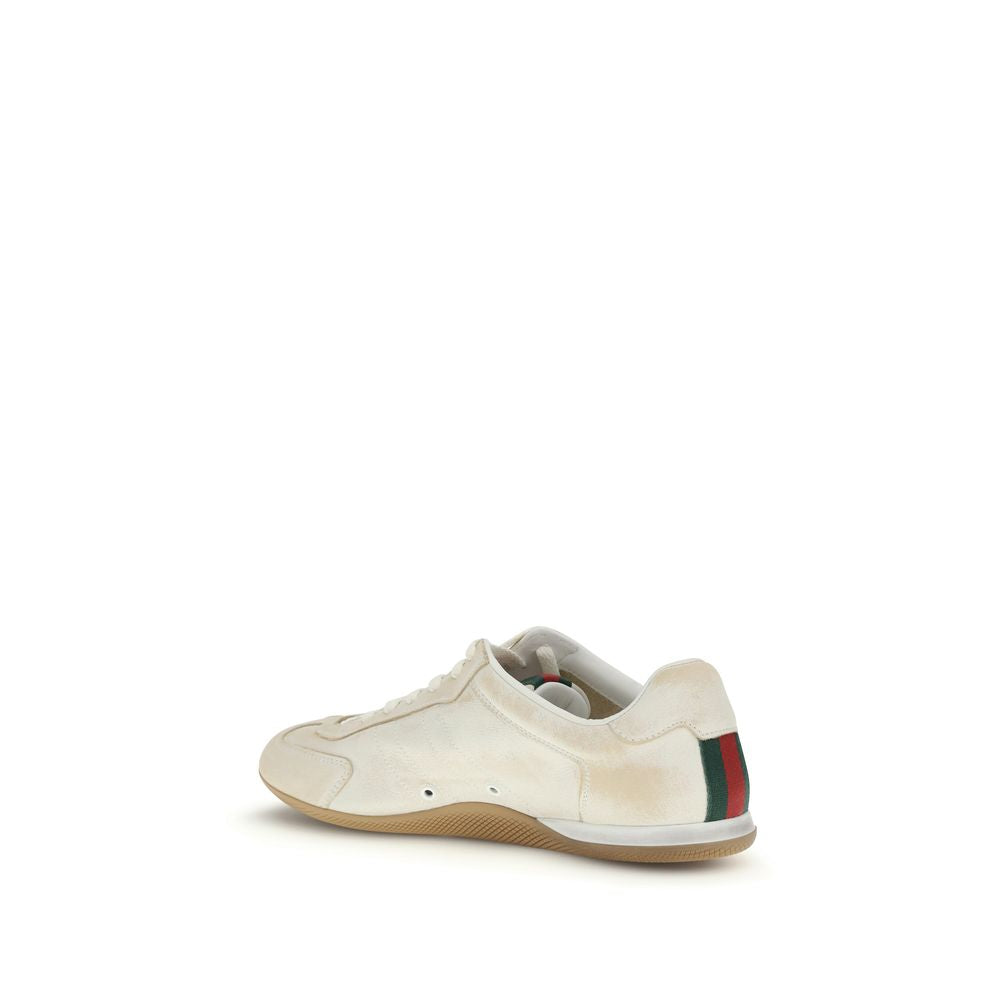 Weiße Leder-Sneaker (Low Top)