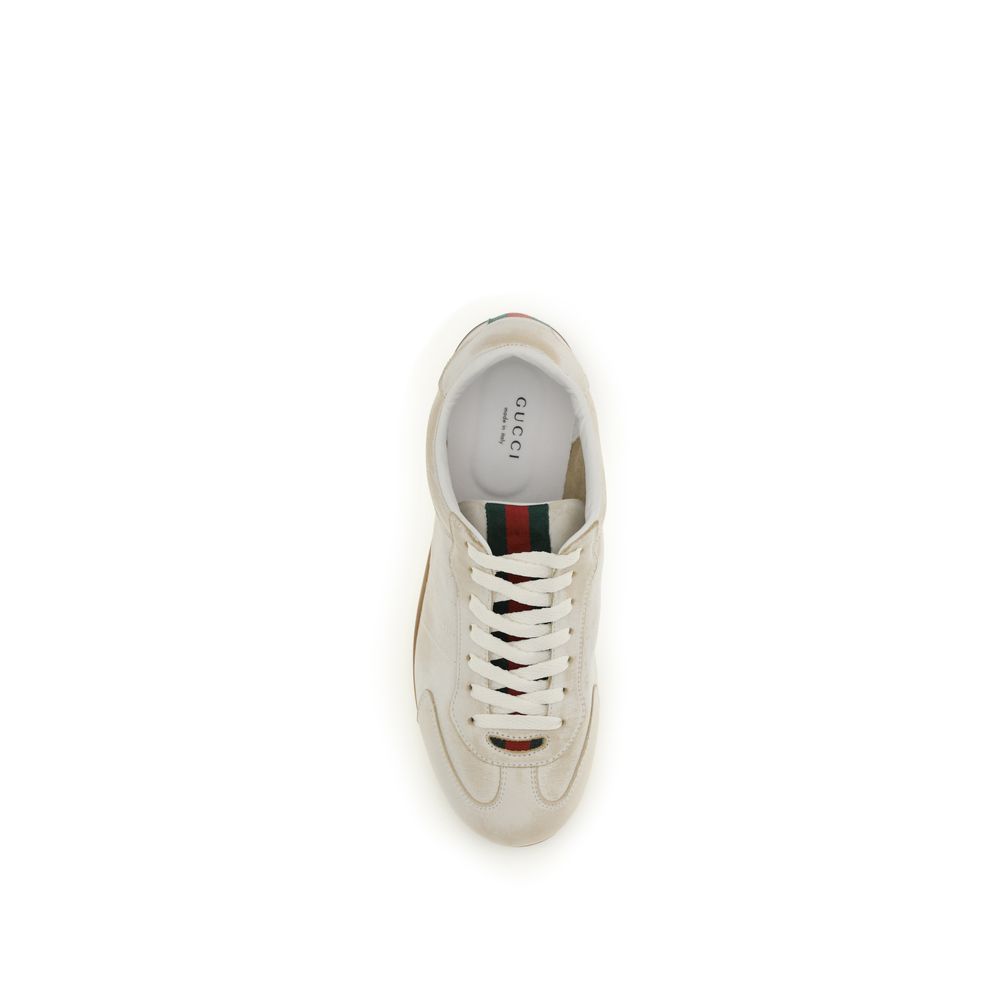 Weiße Leder-Sneaker (Low Top)
