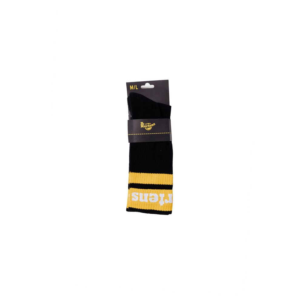 Schwarze synthetische Sportsocken mit Logodetail