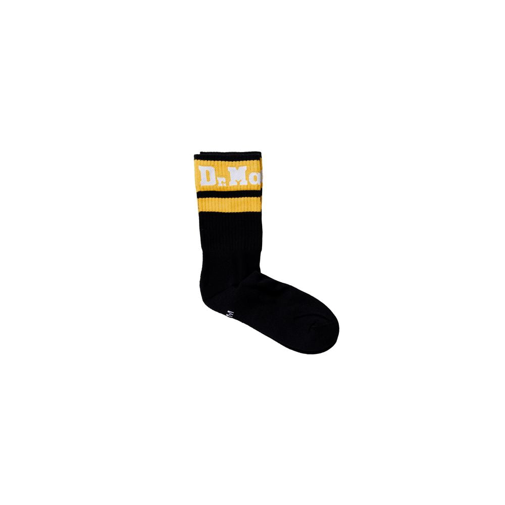 Schwarze synthetische Sportsocken mit Logodetail