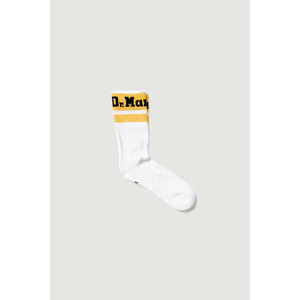 Weiße, lange Baumwollsocken mit Logo-Detail