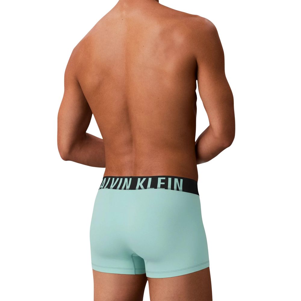 Turquoise Cotton Boxers with Iconic Logo