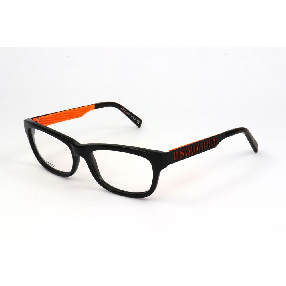 Black Synthetic Eyeglass Frames by DSQUARED2