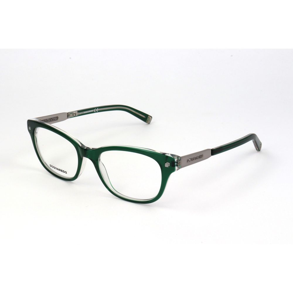 Green Synthetic Bicolor Eyeglass Frames