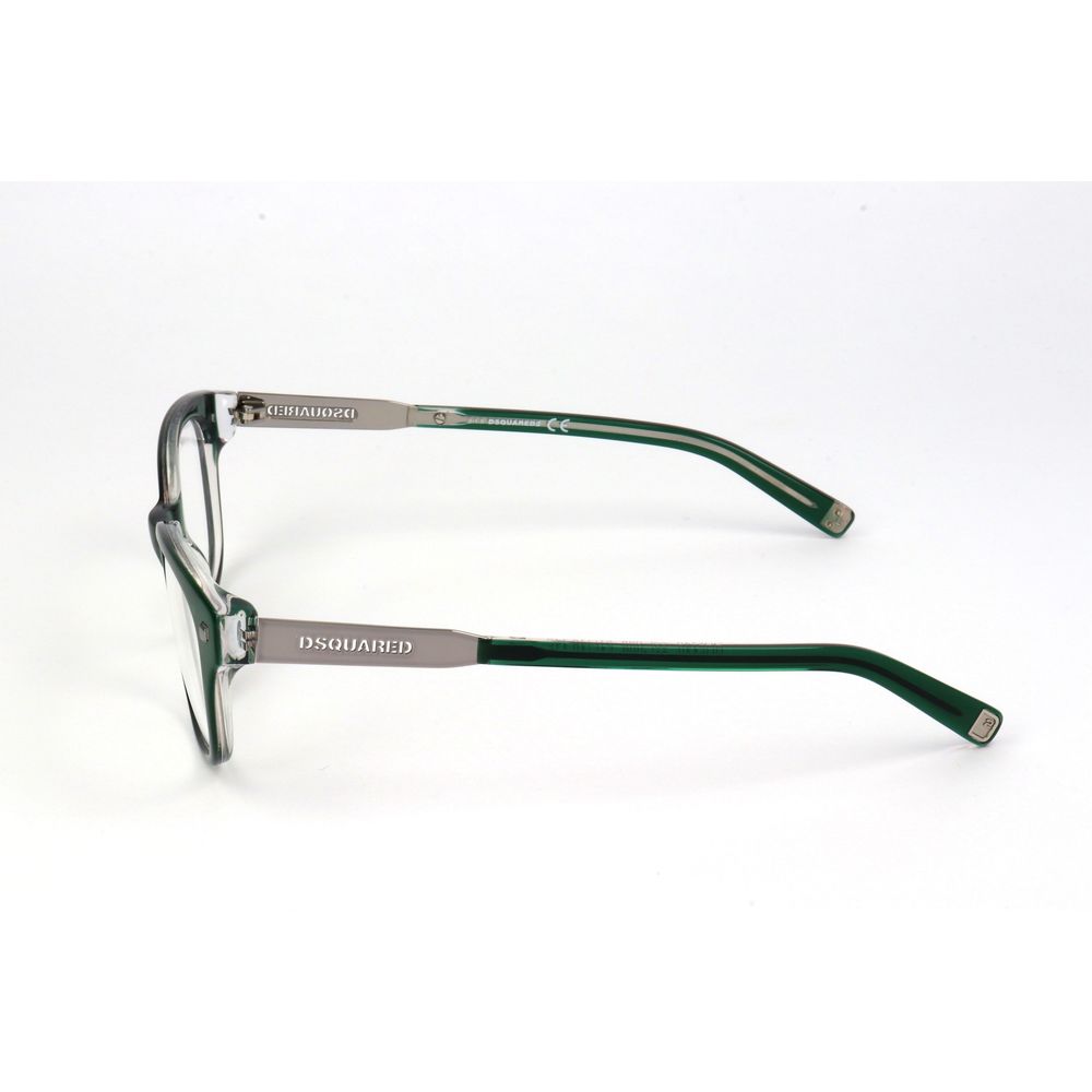 Green Synthetic Bicolor Eyeglass Frames by DSQUARED2