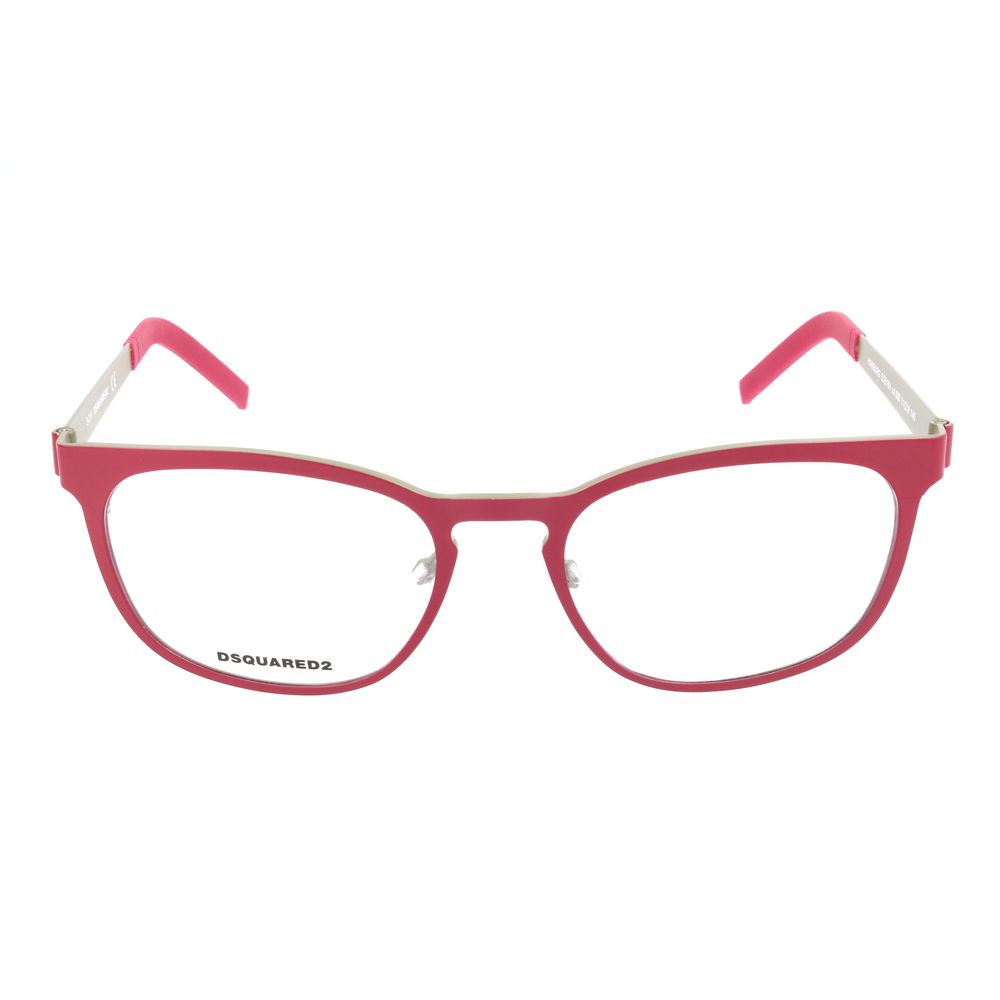 Red Metal Eyeglasses with Gradient Lenses