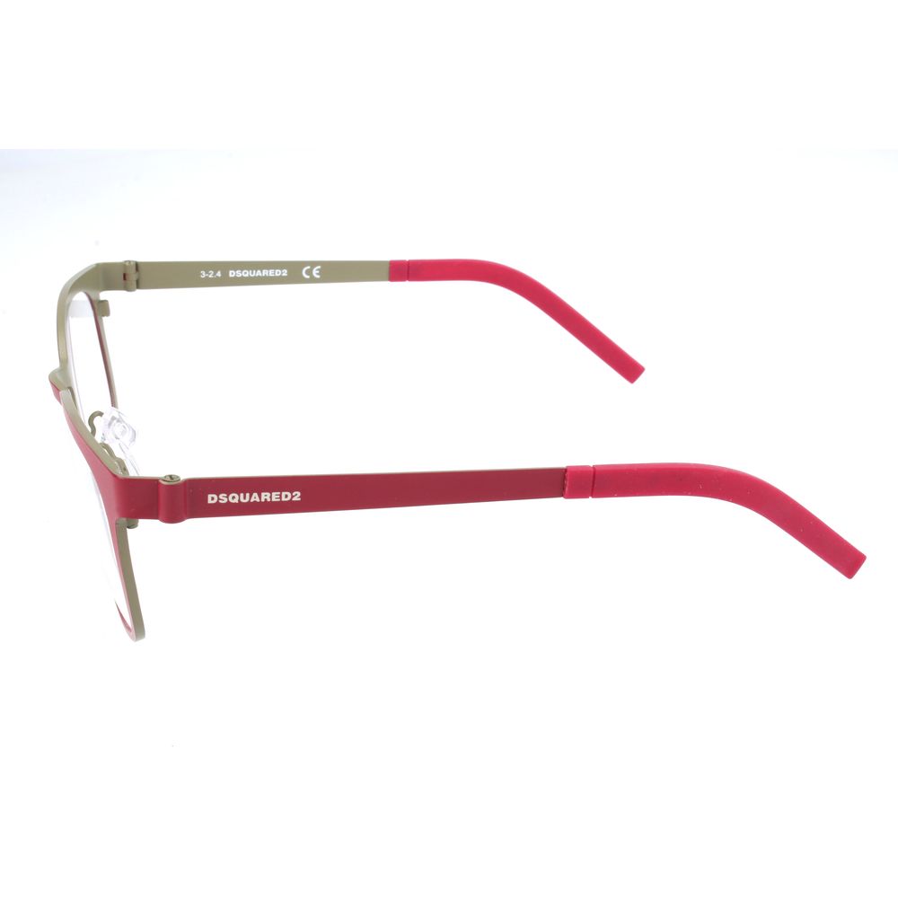 Red Synthetic Eyeglasses with Gradient Lenses