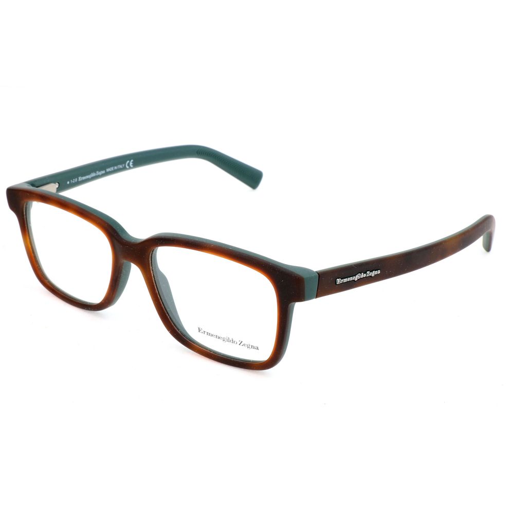 Brown Synthetic Glasses Frames by Ermenegildo Zegna
