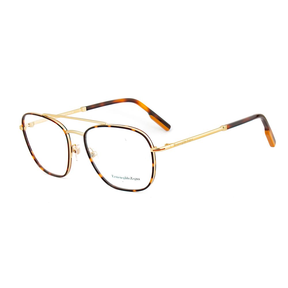 Golden Metal Eyeglass Frames by Ermenegildo Zegna