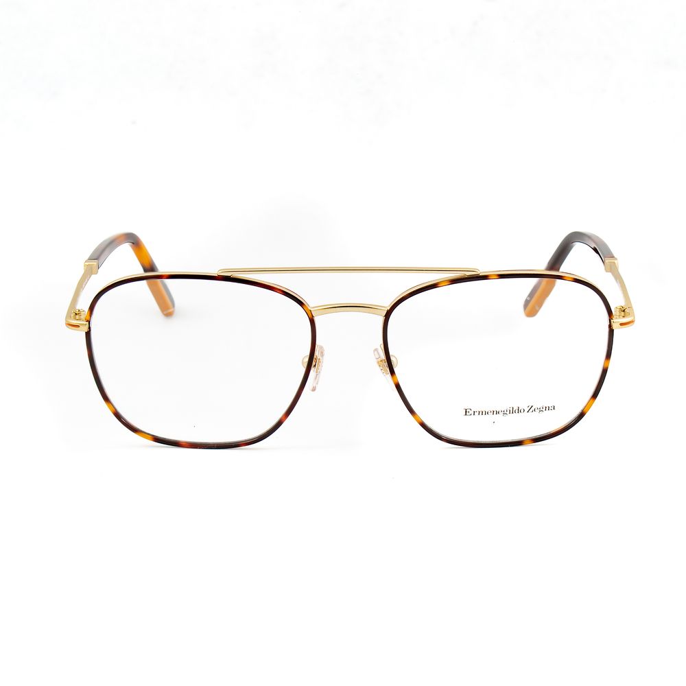 Golden Metal Eyeglass Frames by Ermenegildo Zegna