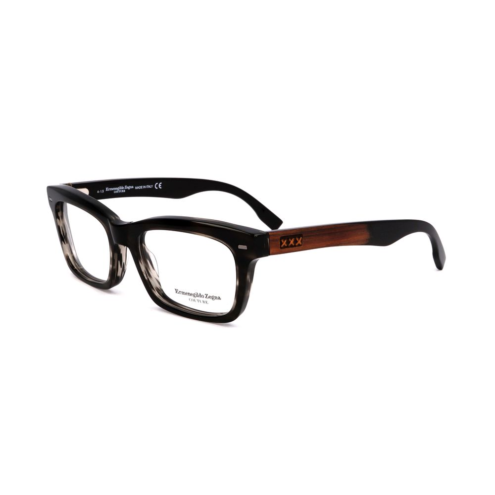 Grey Synthetic Glasses Frames by Ermenegildo Zegna