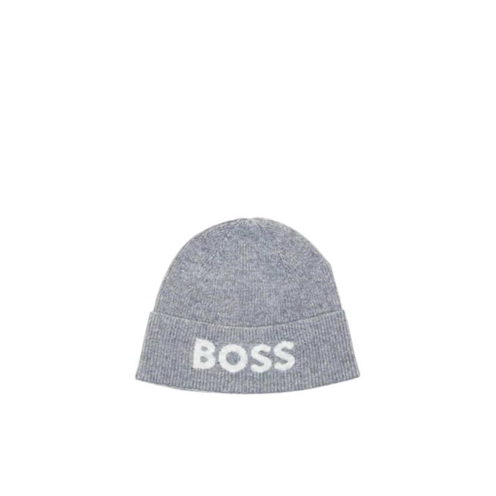 Gray Synthetic Baseball Cap with Logo Embroidery