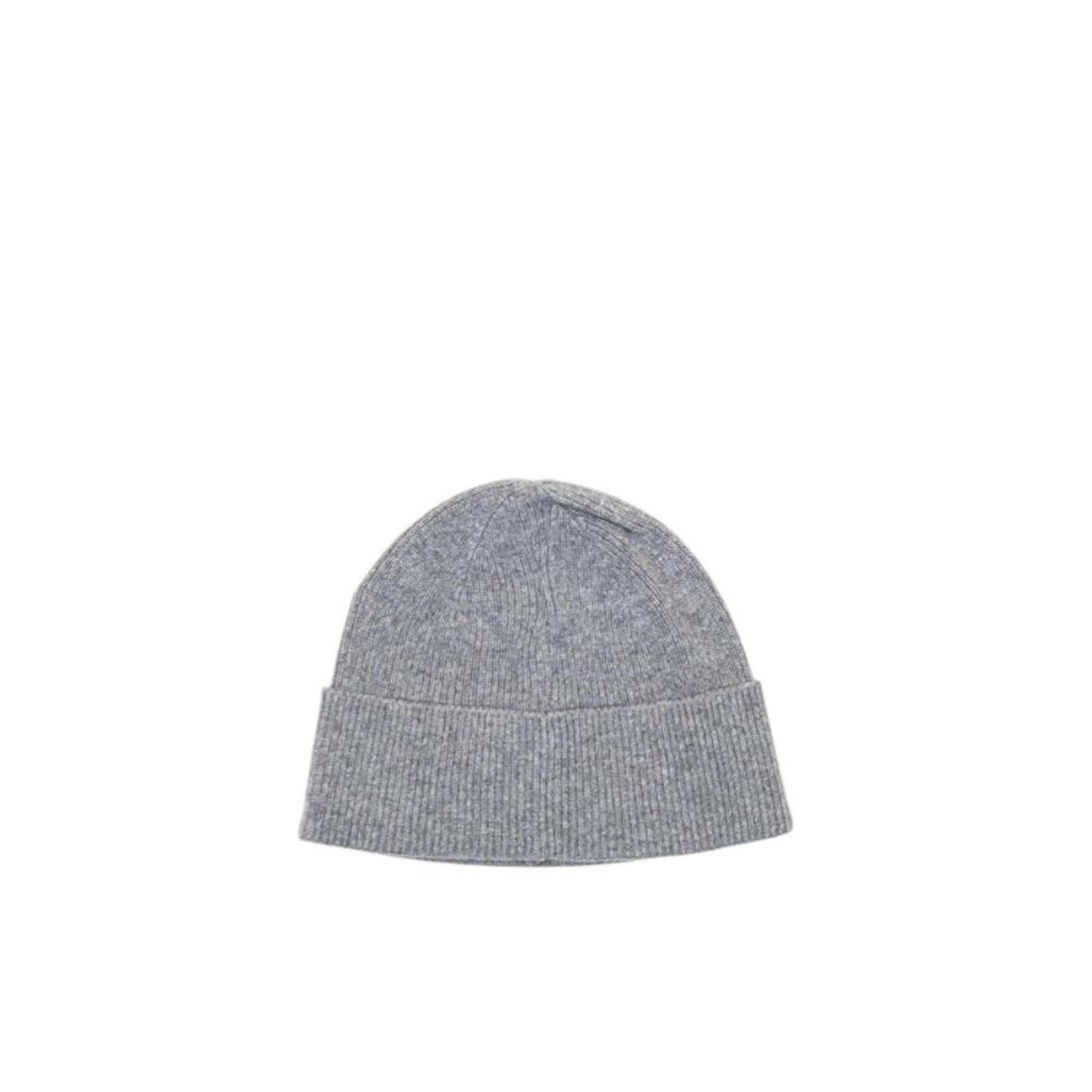 Gray Synthetic Baseball Cap with Embroidered Logo