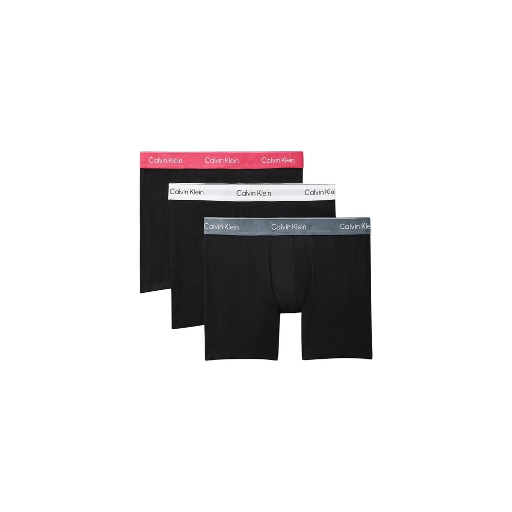 Pink Cotton Boxer Briefs with Logo Waistband 3-Pack