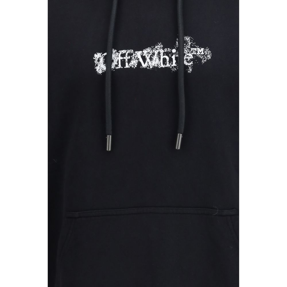 Black Cotton Sweatshirt with Heraldic Arrow Motif