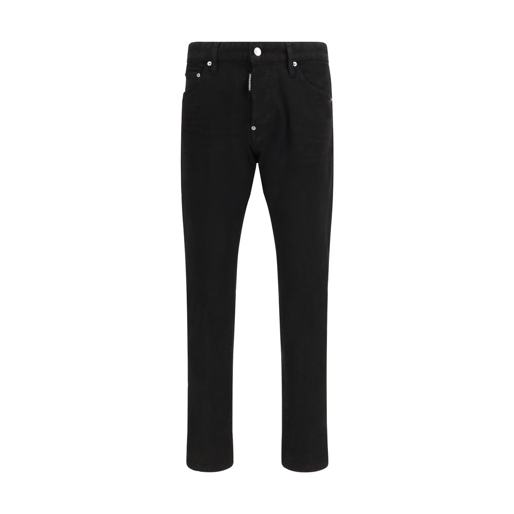 Schwarze Slim-Fit Jeans aus Baumwolle von Dsquared2