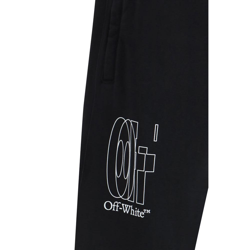 Black Cotton Joggers with Elastic Waistband and Cuffs