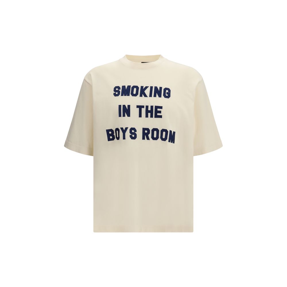 Beige Cotton Bodysuit with Bold Lettering by Dsquared2