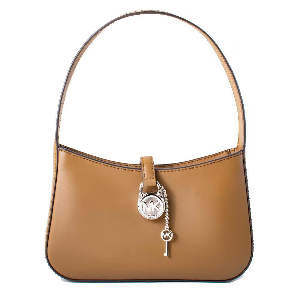 Brown Leather Shoulder Bag by Michael Kors