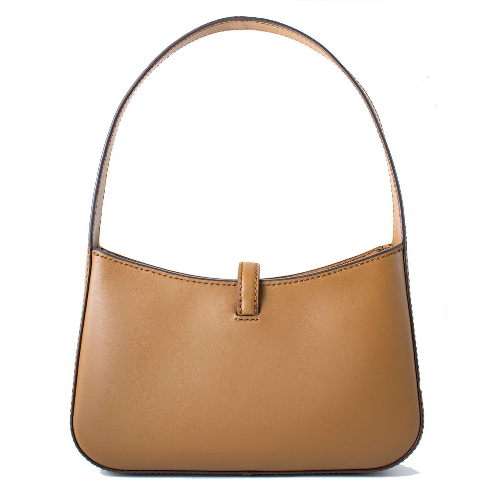 Brown Leather Shoulder Bag by Michael Kors