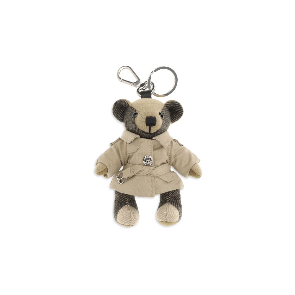 Beige Cashmere Thomas Bear Keychain by Burberry
