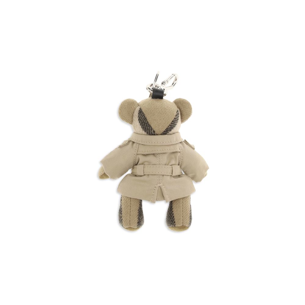 Beige Cashmere Thomas Bear Keychain by Burberry