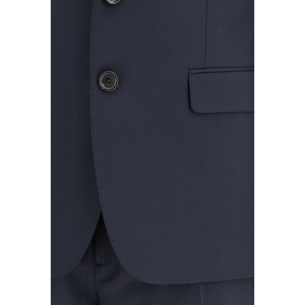 Blue Wool Suit with Classic Tailoring by Dsquared2