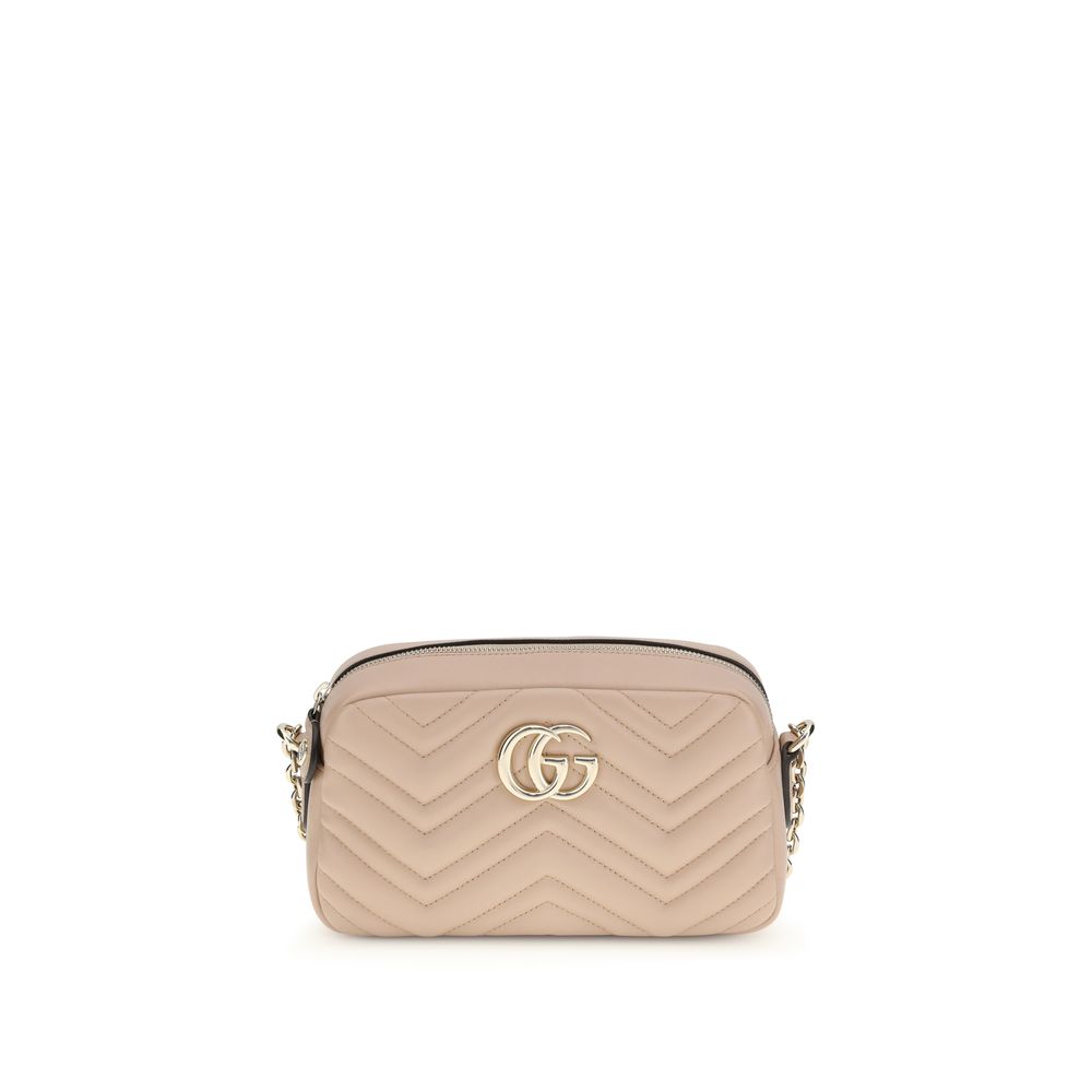 Multicolor Leather Handbag with GG Marmont Detail