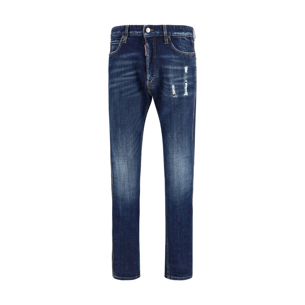 Blaue Baumwolljeans aus Denim