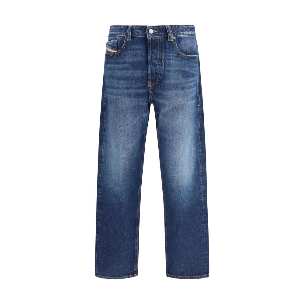 Blaue Baumwolljeans mit schmal zulaufendem Bein von Diesel