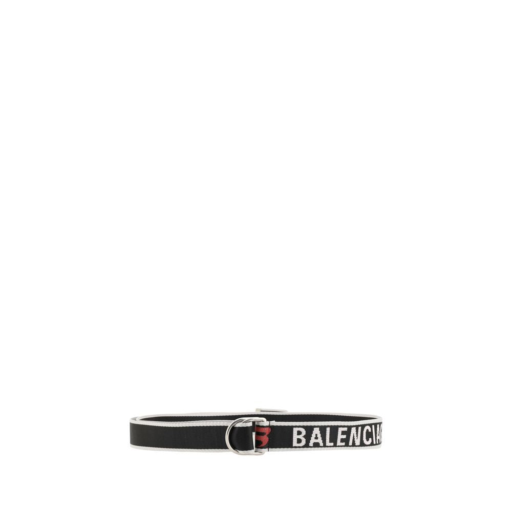 Multicolor Synthetic Belt with Jacquard Logo