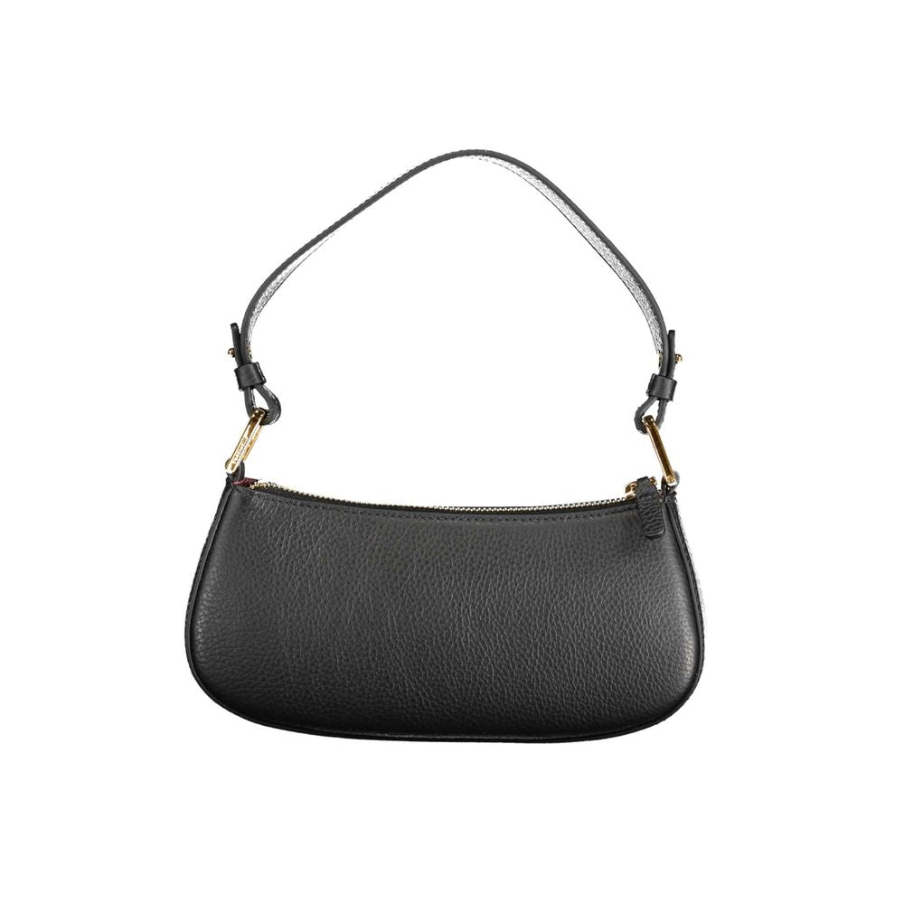 Black Leather Handbag with Removable Handle by Coccinelle