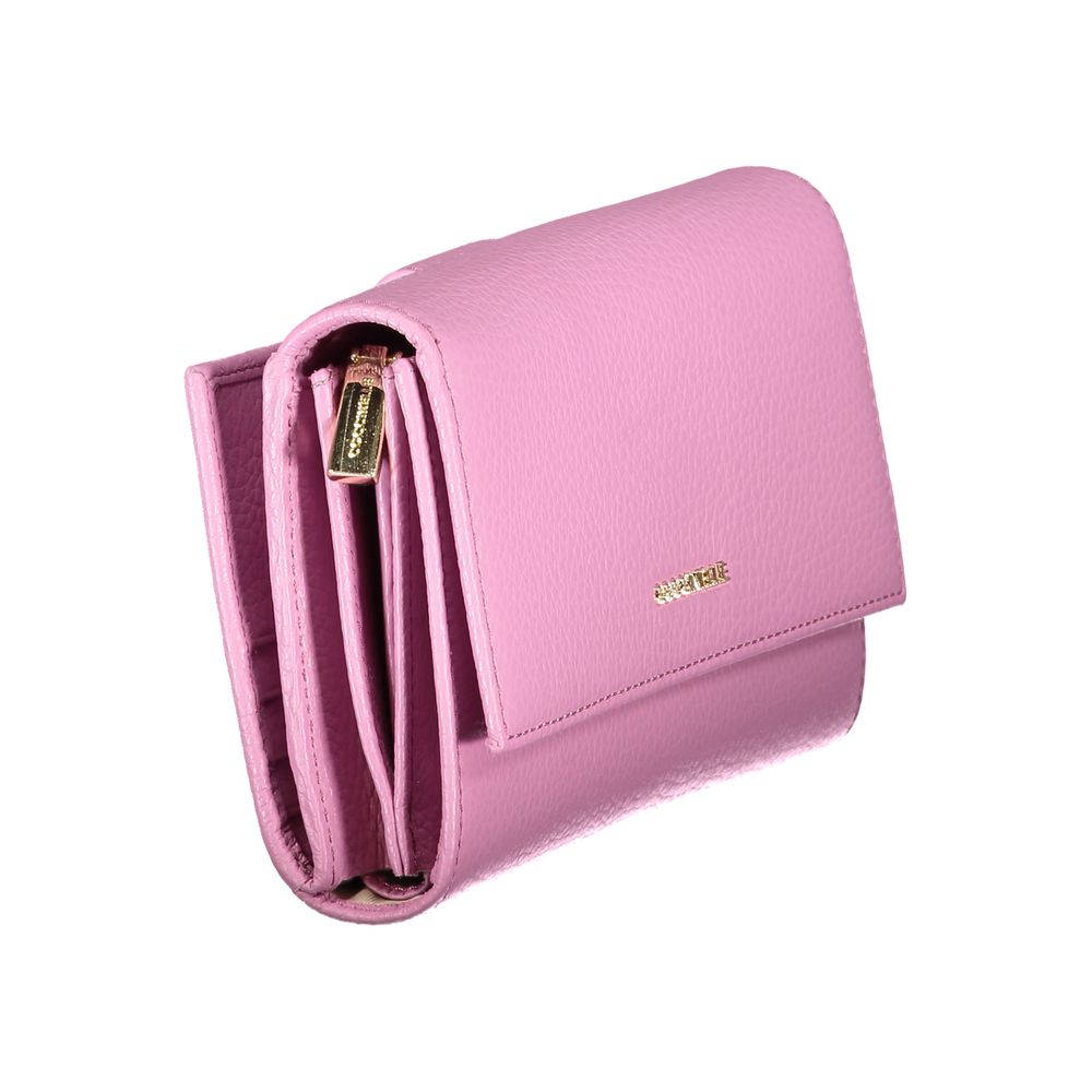 Viola Leather Wallet with Double Opening Design