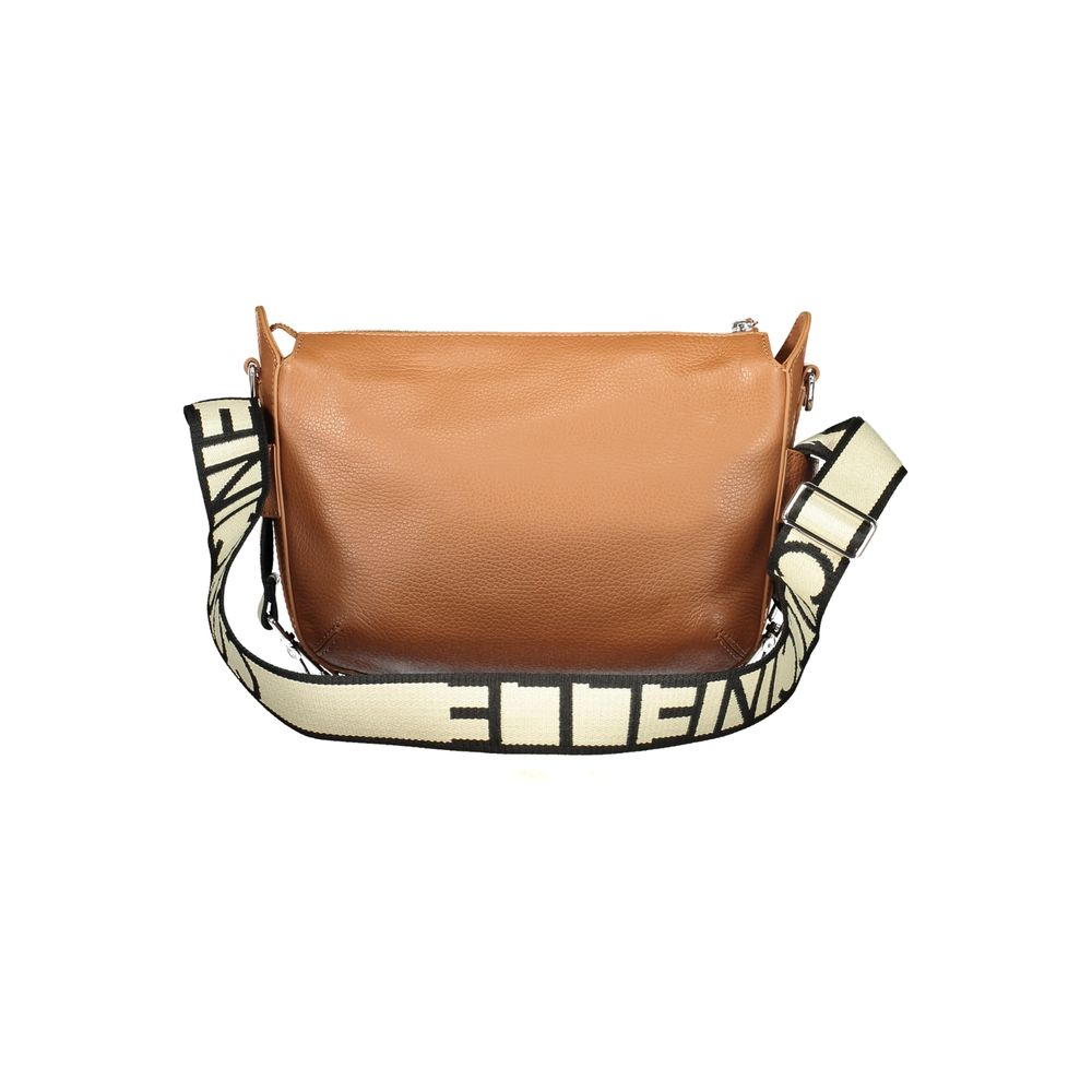 Marrone Leather Handbag with Adjustable Strap by Coccinelle