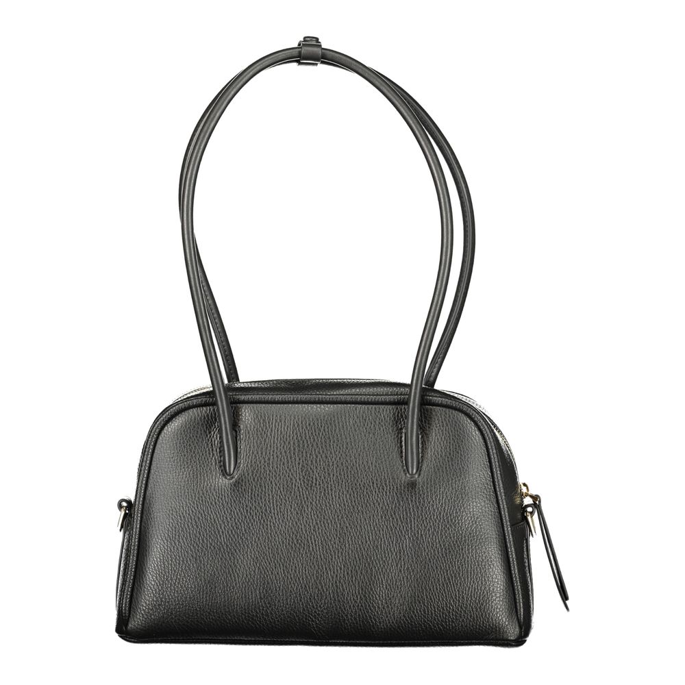 Nero Leather Handbag with Zip Closure by Coccinelle