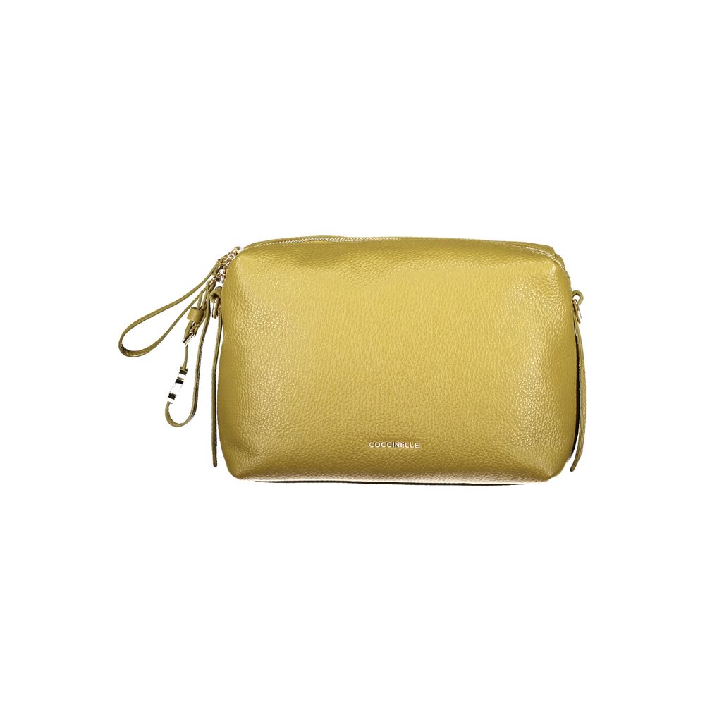 Verde Leather Handbag with Adjustable Strap by Coccinelle