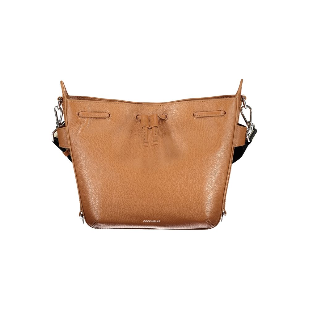 Marrone Leather Bag with Adjustable Strap by Coccinelle