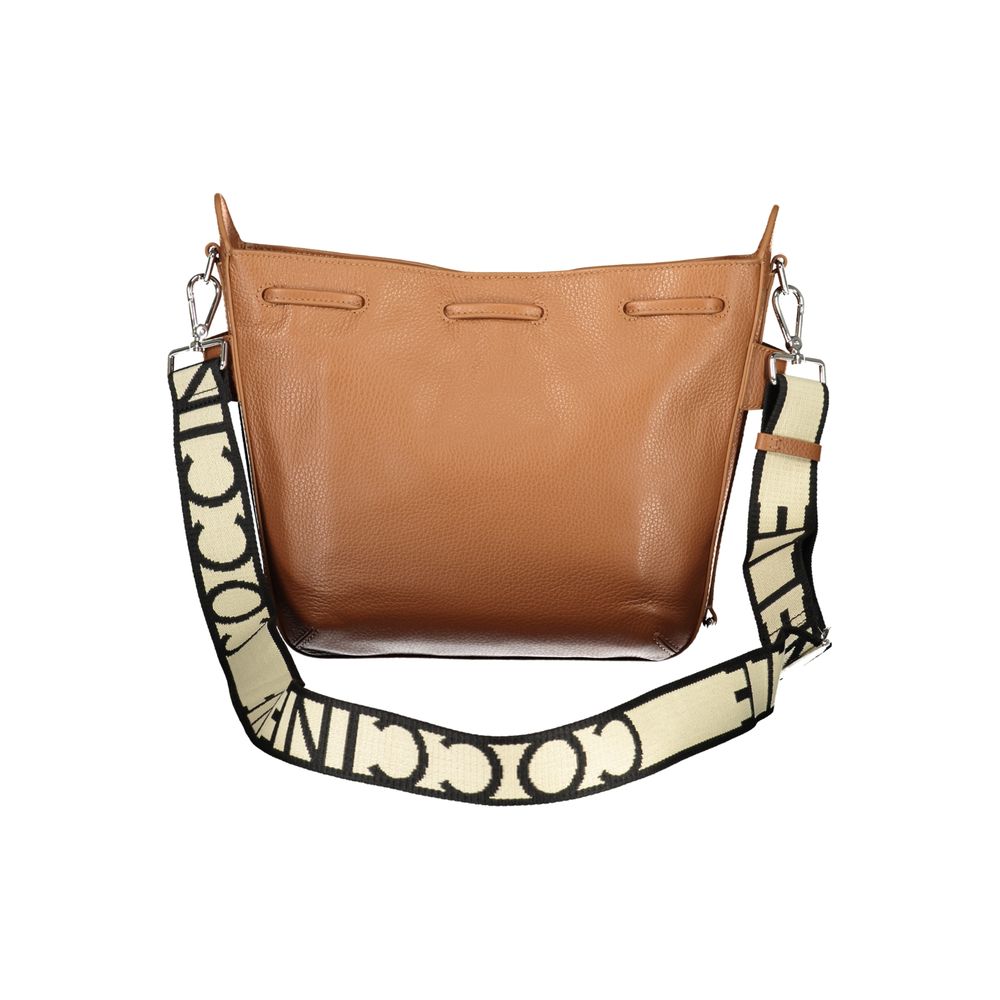 Marrone Leather Bag with Adjustable Strap by Coccinelle