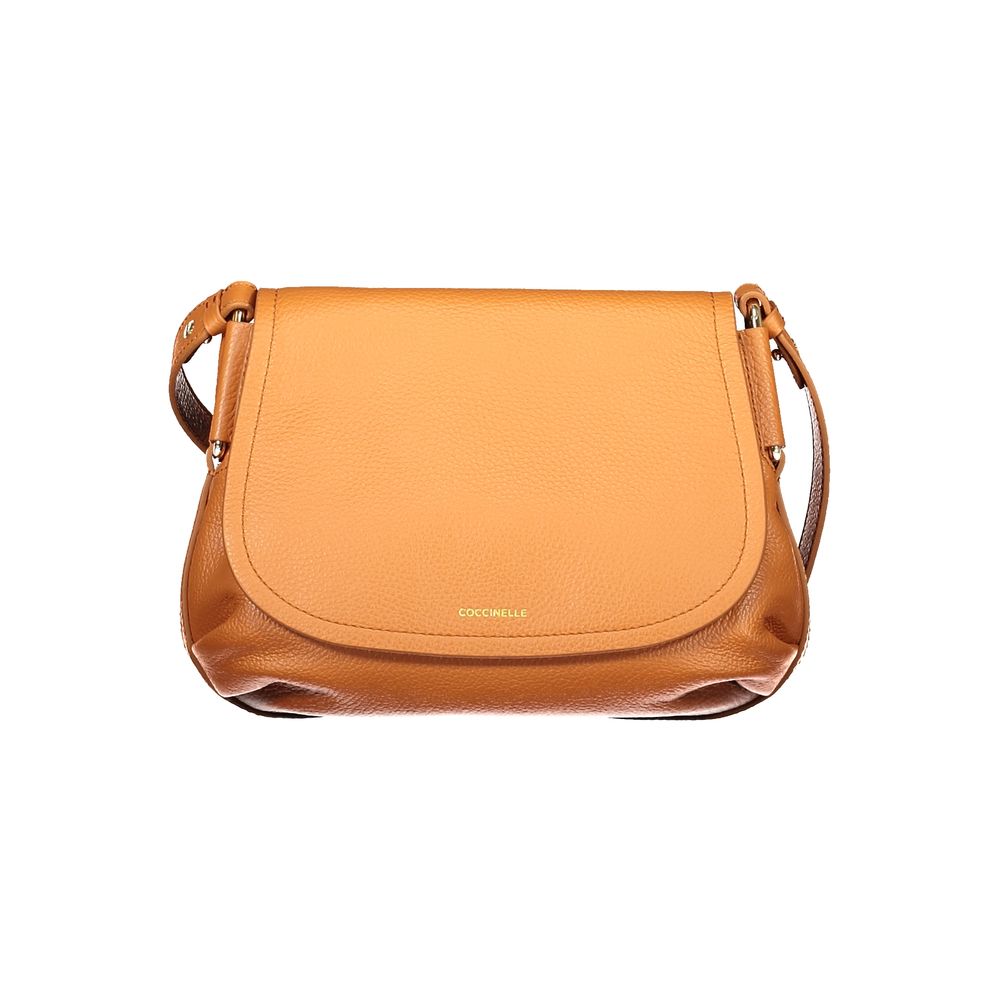 Arancione Leather Bag with Magnetic Closure by Coccinelle