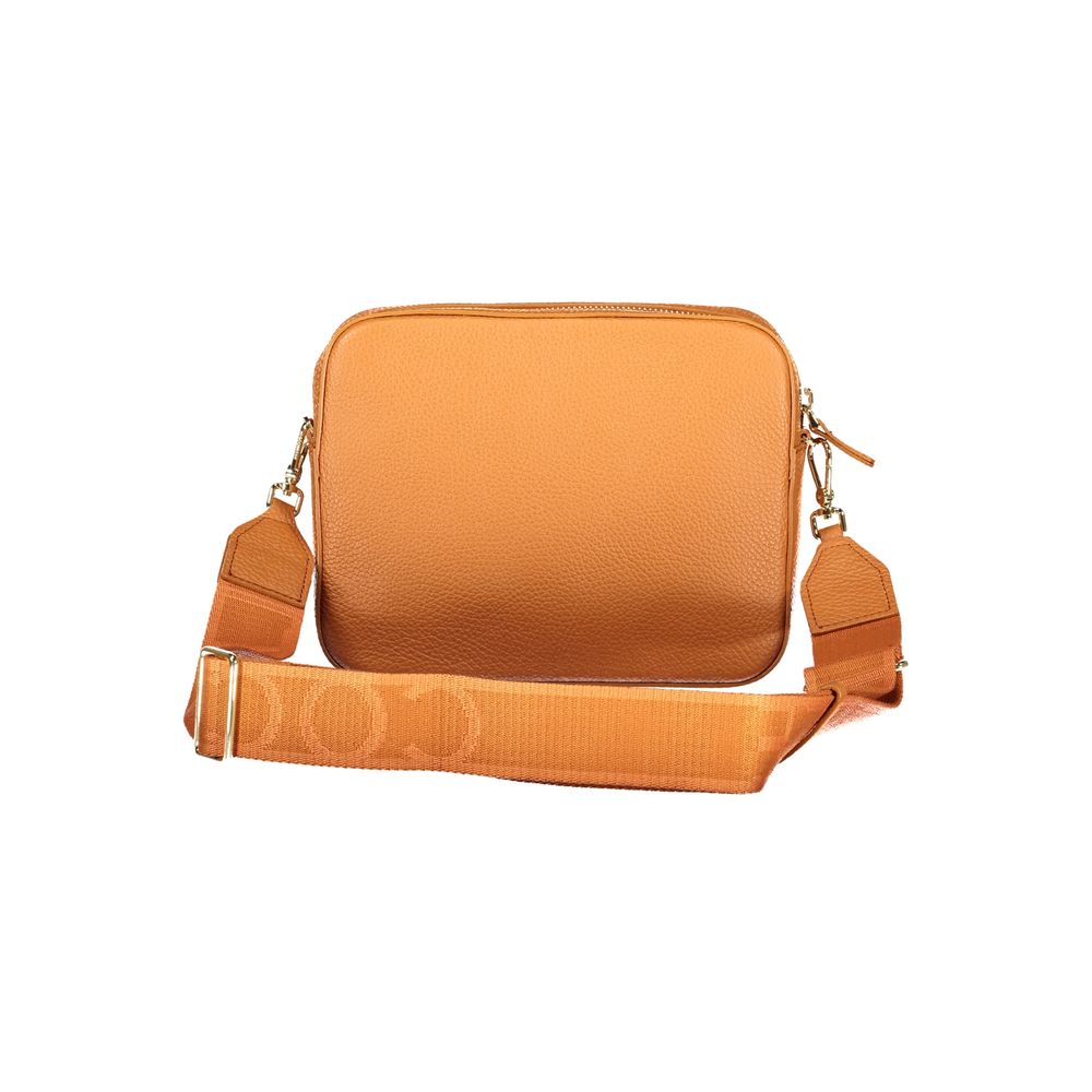 Arancione Leather Handbag with Adjustable Strap by Coccinelle