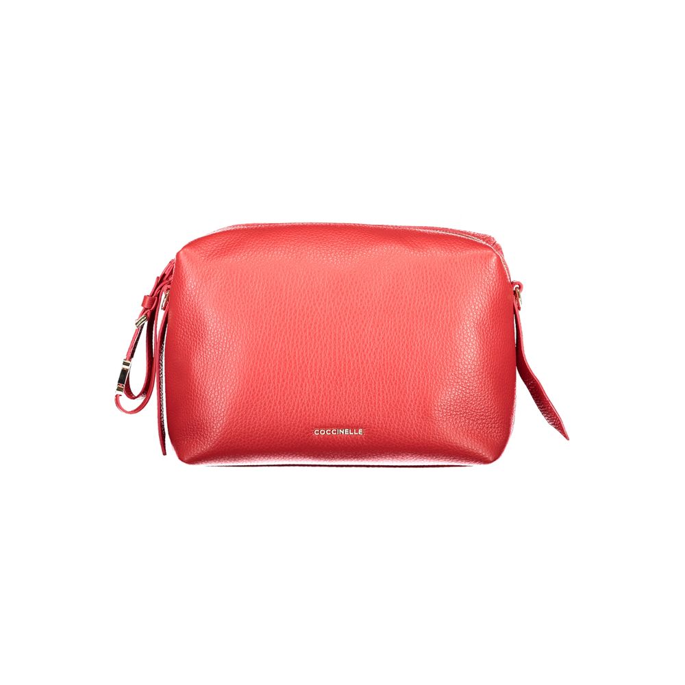 Rosso Leather Handbag with Adjustable Strap by Coccinelle