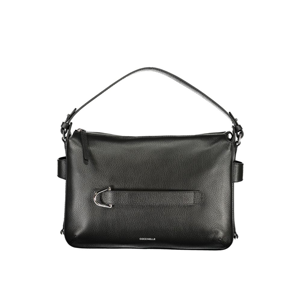 Nero Leather Woman Bag with Ribbon Detail by Coccinelle