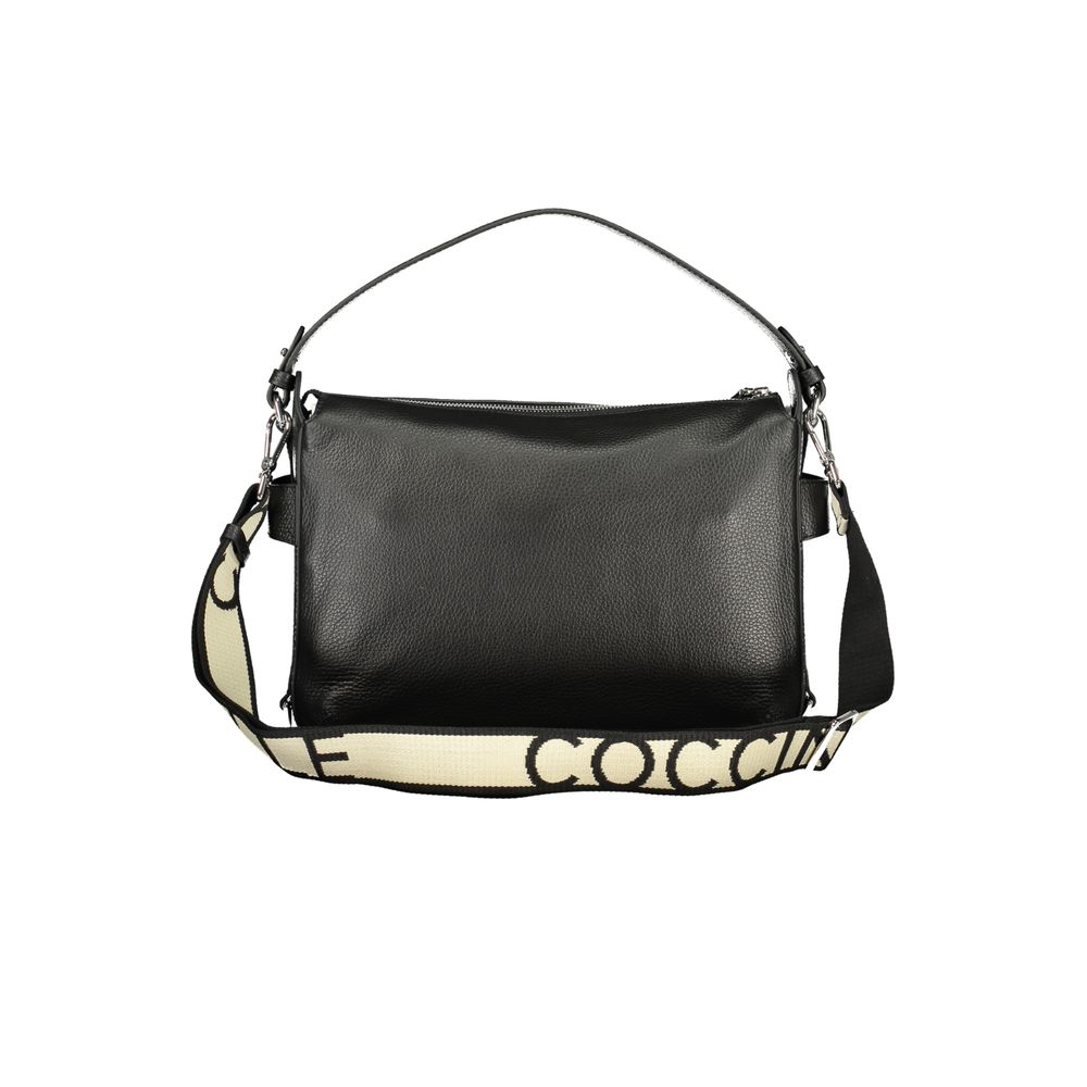 Nero Leather Woman Bag with Ribbon Detail by Coccinelle