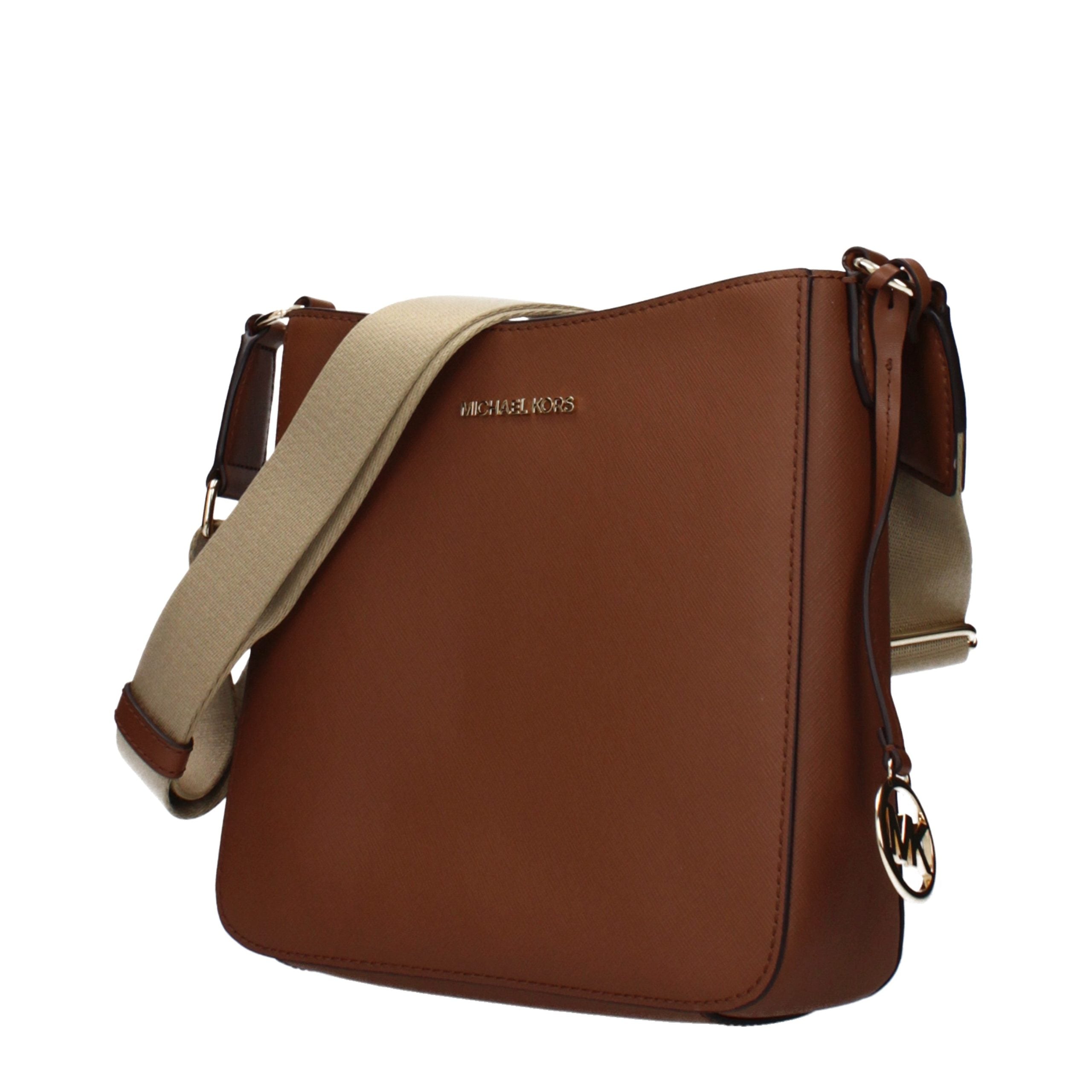 Brown Leather Shoulder Bag with Adjustable Strap