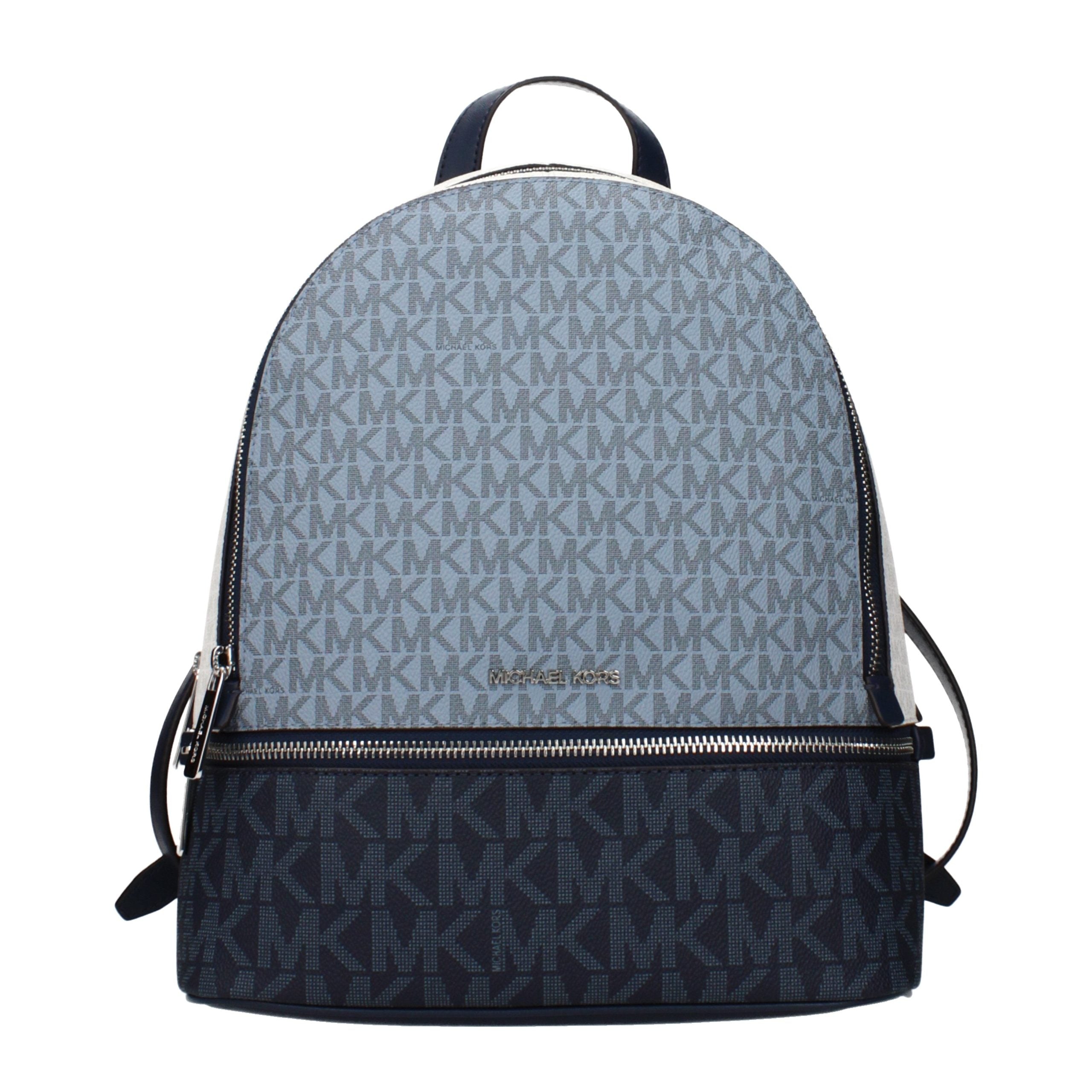Blauer Rucksack aus Synthetik mit Logo und verstellbaren Trägern von Michael Kors