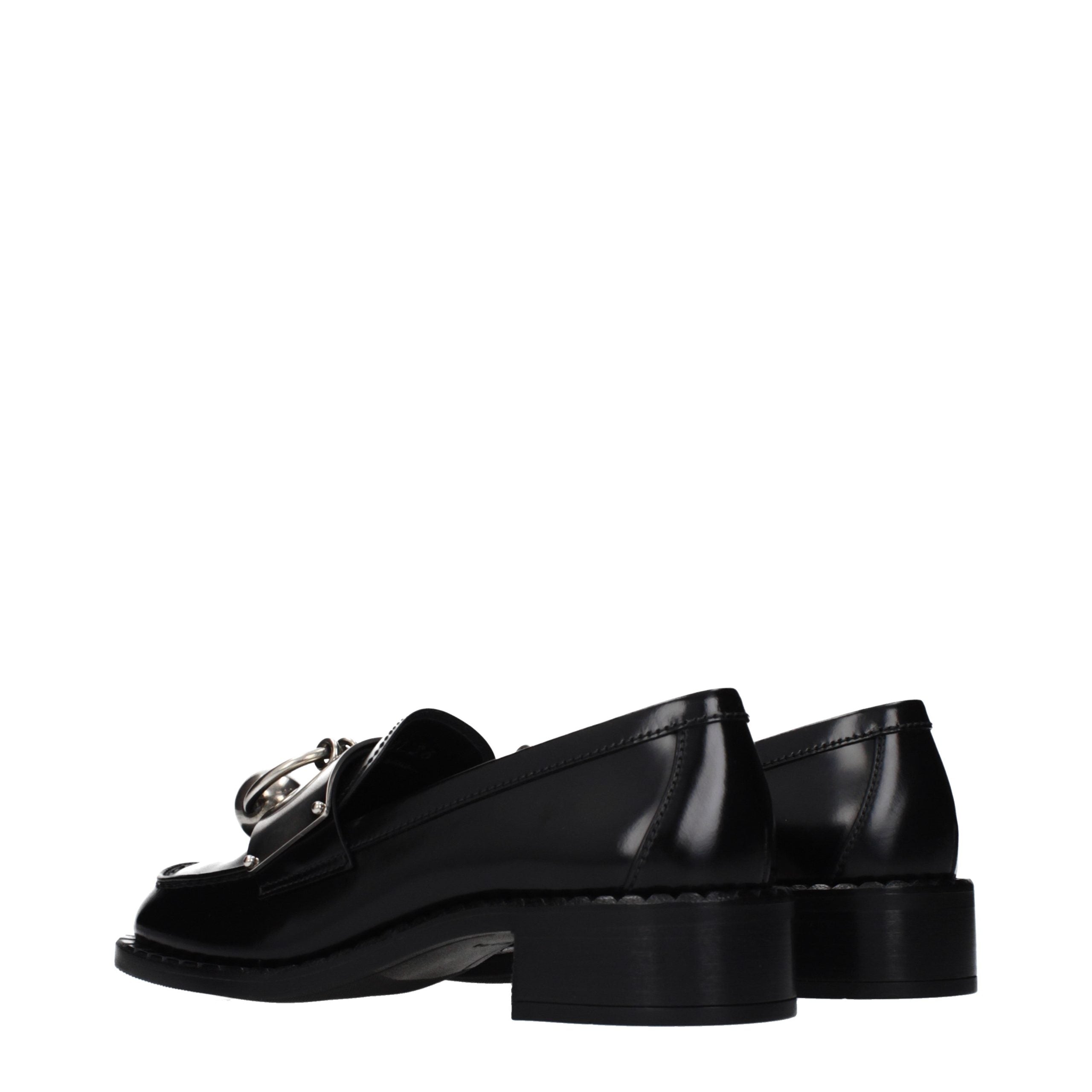 Prada Slip-on-Loafer aus schwarzem Leder